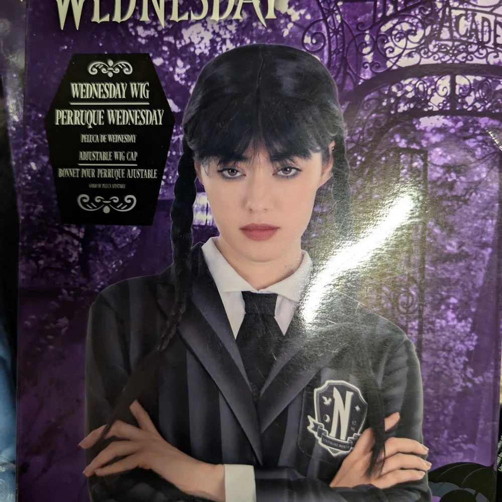 Wednesday Addams Black wig